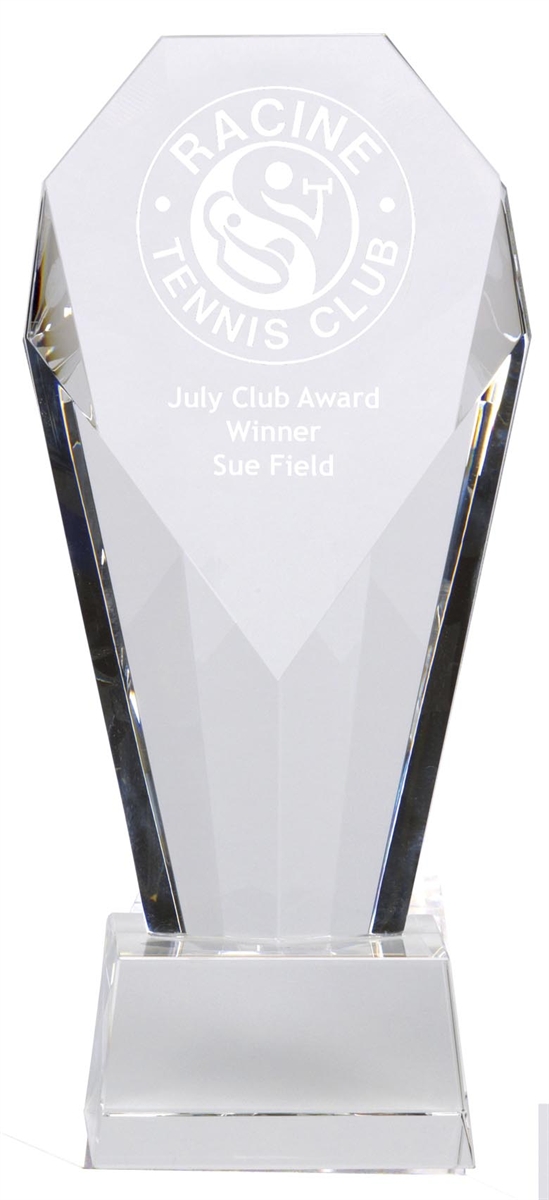 Clear Crystal Trophy Award KK110A
